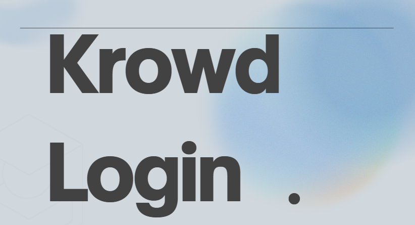 Krowd Login