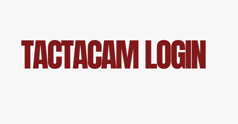 Tactacam Login