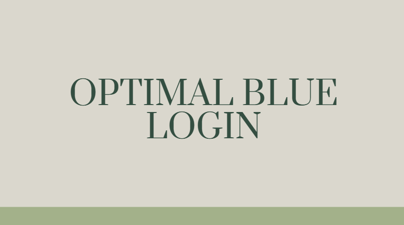 Optimal Blue Login