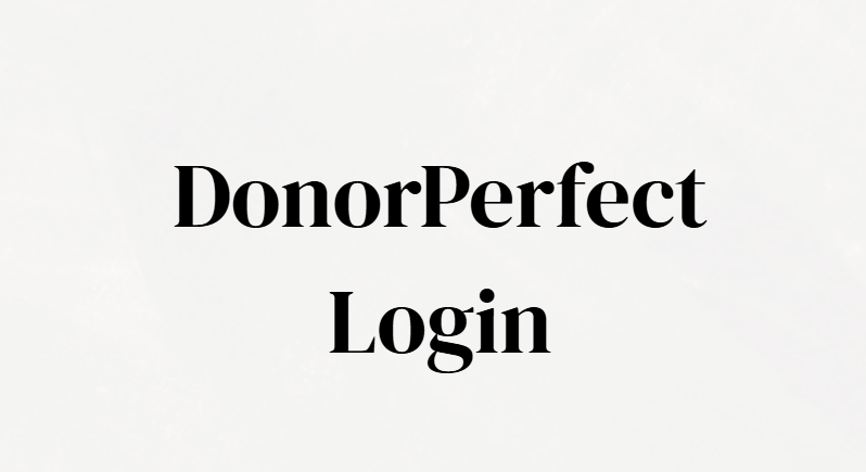 DonorPerfect Login