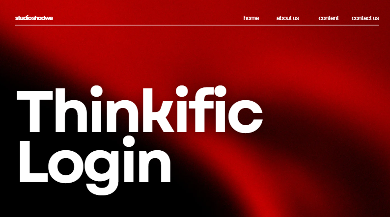 Thinkific Login