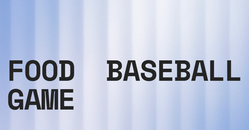Food Baseball Game