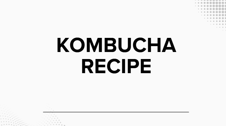 Kombucha Recipe