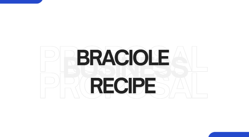 Braciole Recipe