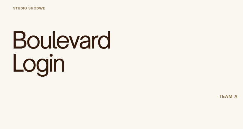 Boulevard Login